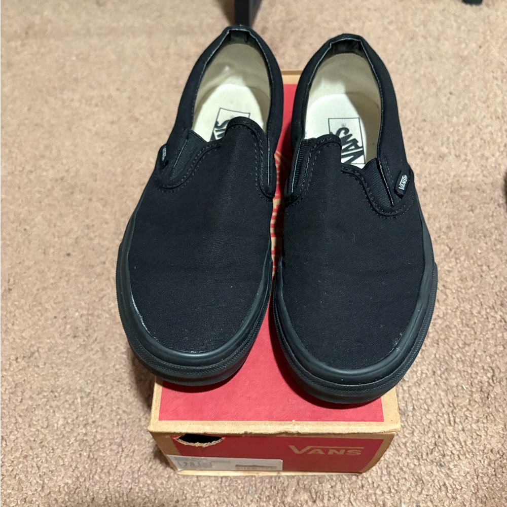 Vans Black Slip-On Sneakers